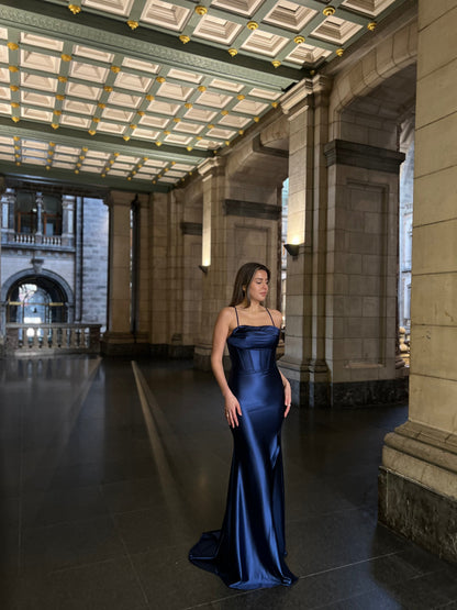 The Indy dress blue