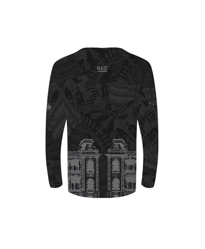 'Iolani Palace Collab Youth Hooded Longsleeve Drifit