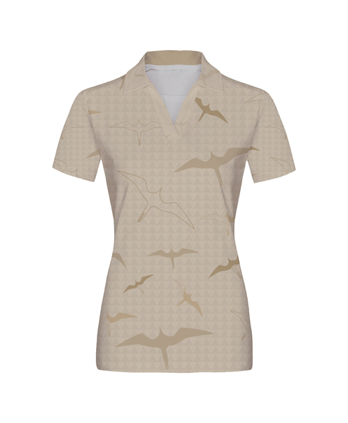'Iwa Bird Wahine Anywhere Polo Dusty