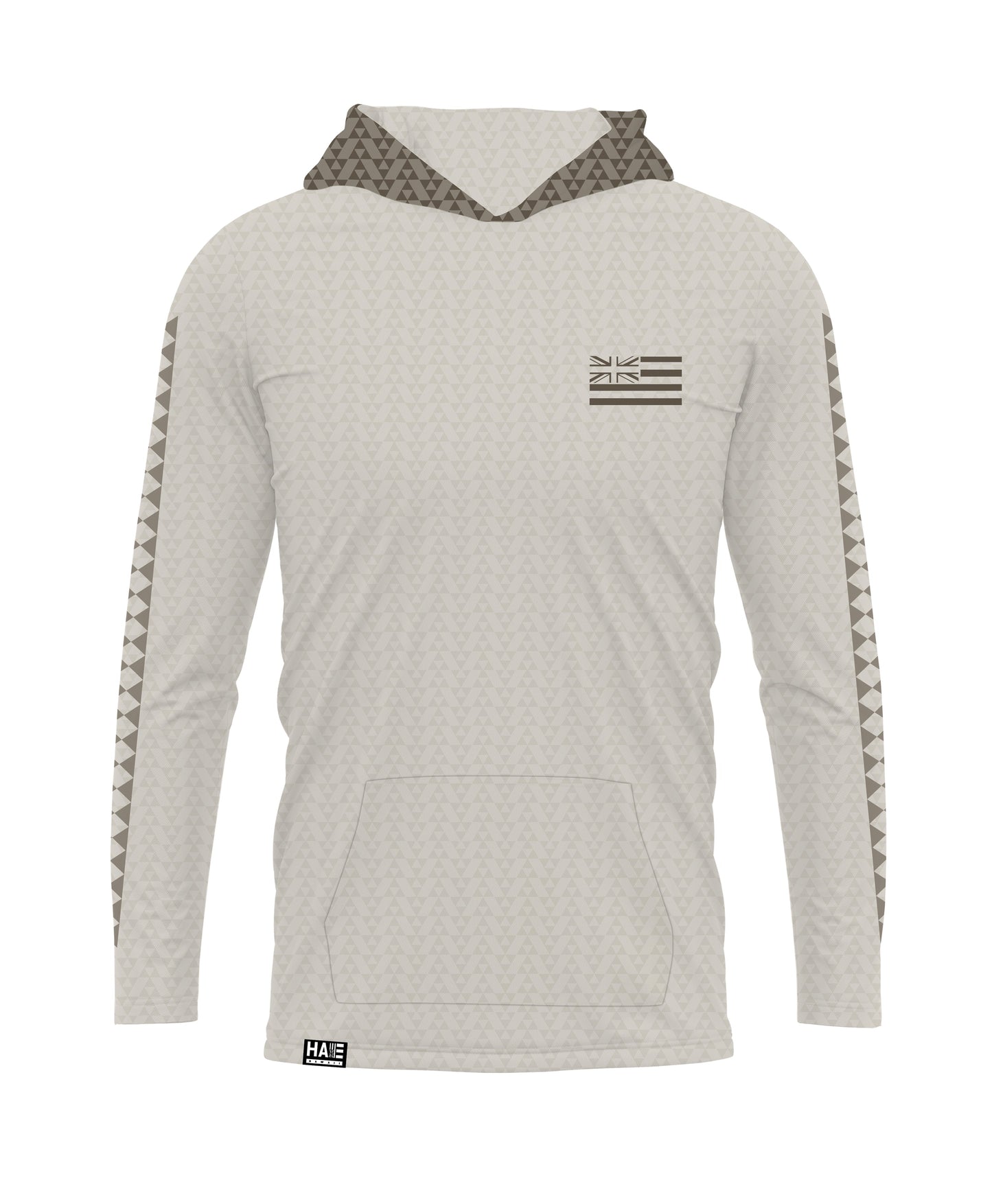 'Iwa Triangles Hooded Long Sleeve Drifit Sandy