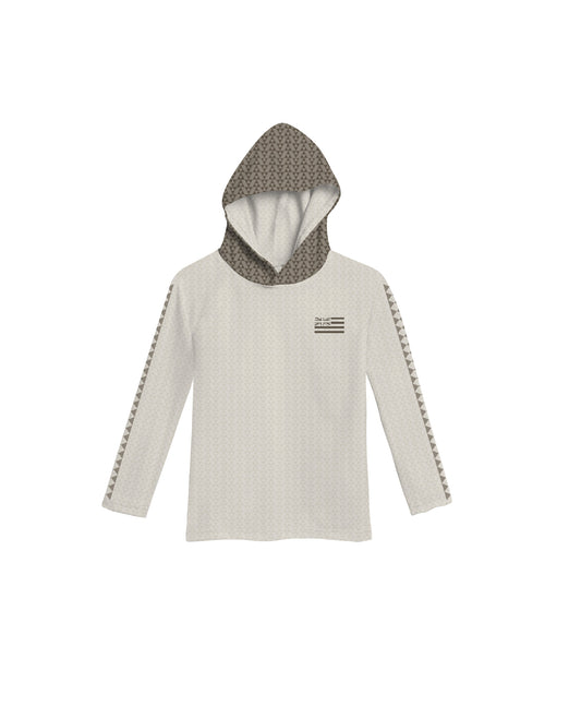 'Iwa Triangles Toddler Hooded Long Sleeve Drifit Sandy