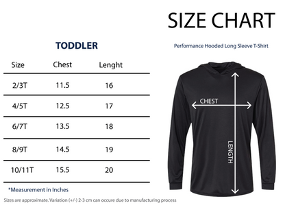 Kakau Gray Toddler Hooded Long Sleeve Drifit