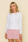Ruffle Cardigan