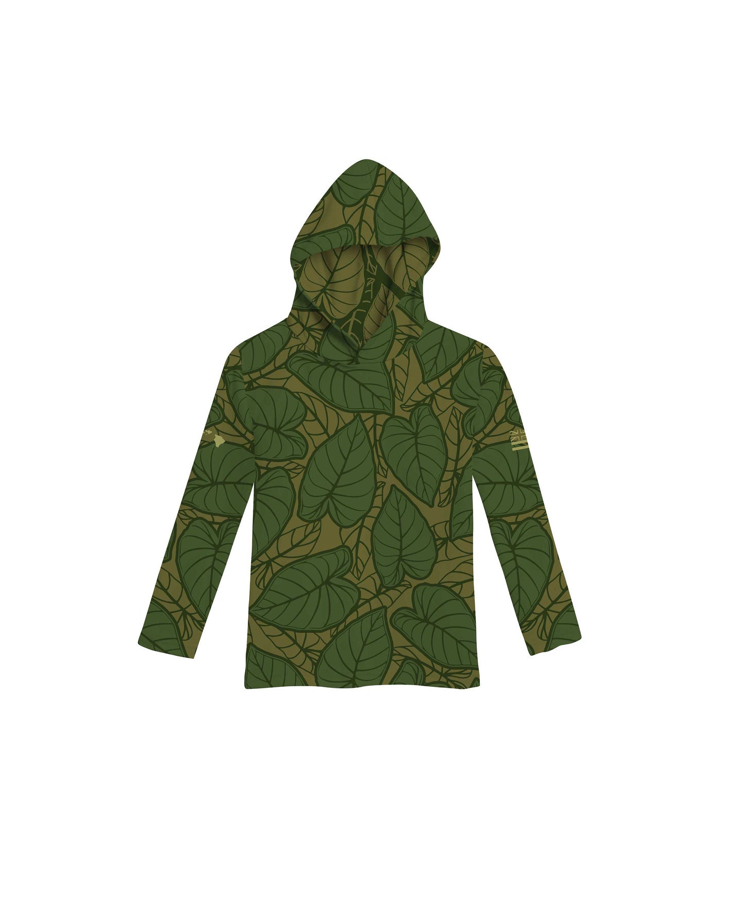 Kalo Patch Brown Toddler Hooded Longsleeve Drifit