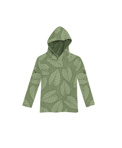 Kalo Patch Green Toddler Hooded Longsleeve Drifit