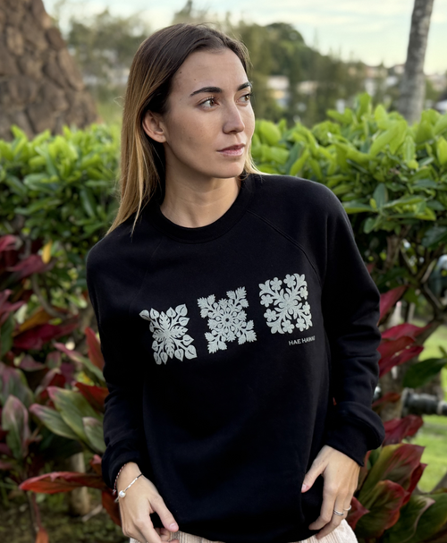 Kapa Kuiki Crewneck Sweater Black