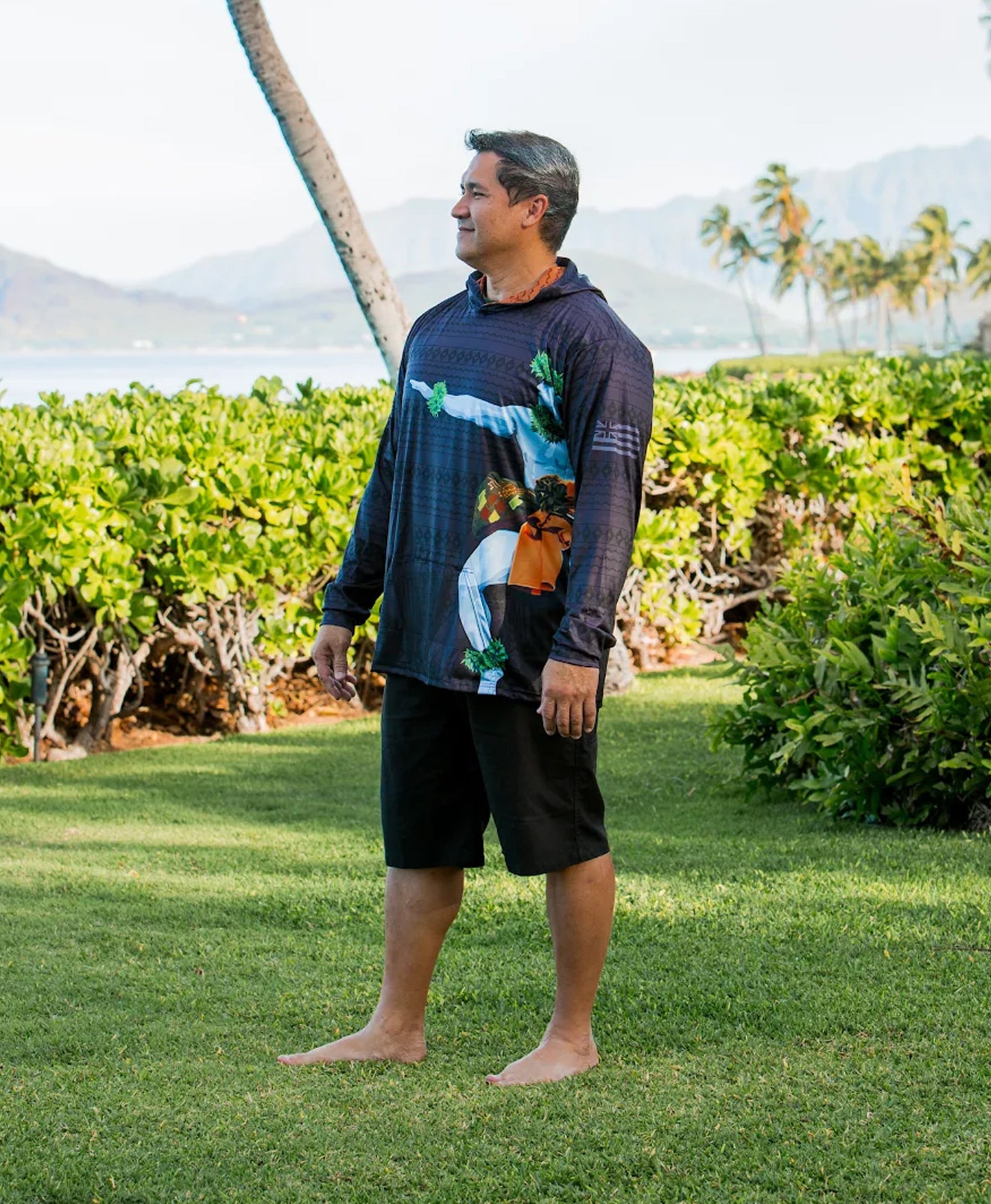 Ke Kai O Kahiki Hooded Longsleeve Dri Fit