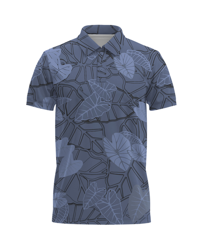 Lo'i Kalo Anywhere Polo Dark Gray