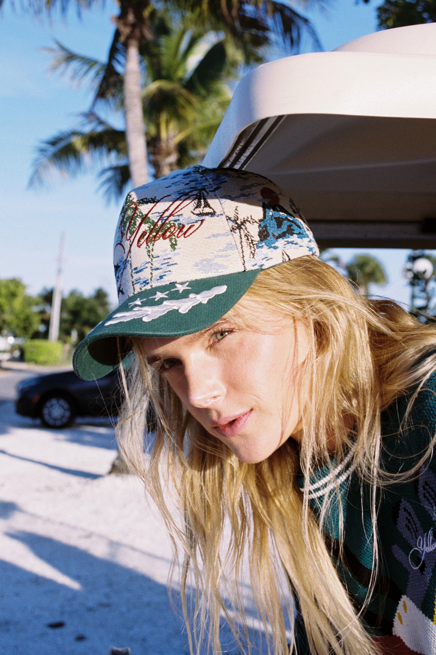 Palm Jacquard Hat