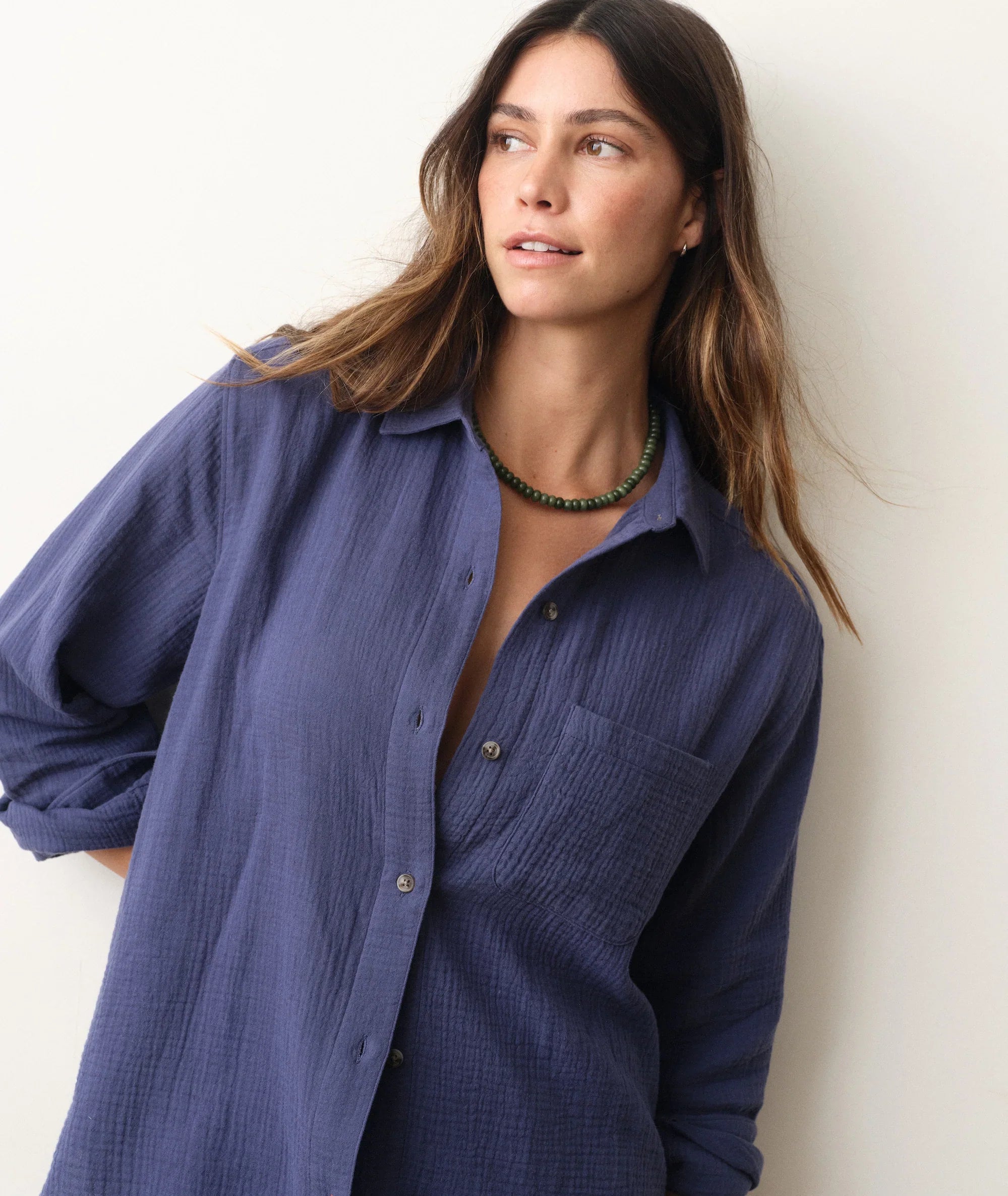 Marine Layer Jane Relaxed Double Cloth Shirt