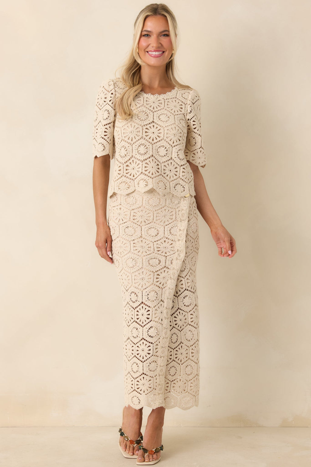 Z Supply Natural Raquel Lace Skirt