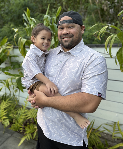Nā 'Iwa Anywhere Polo Greige