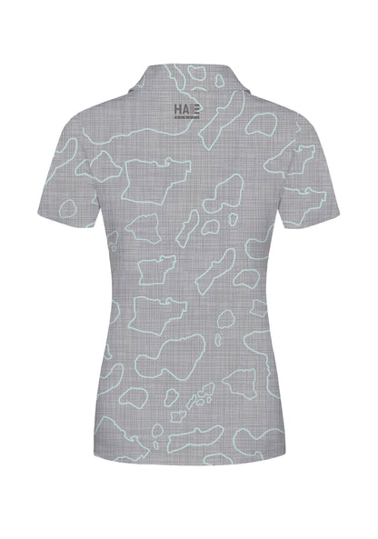 Namoku Wahine Anywhere Polo Concrete Gray Mesh