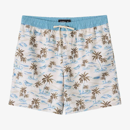 O'Neill Hermosa Elastic Waist Lined 17" Swim Trunks