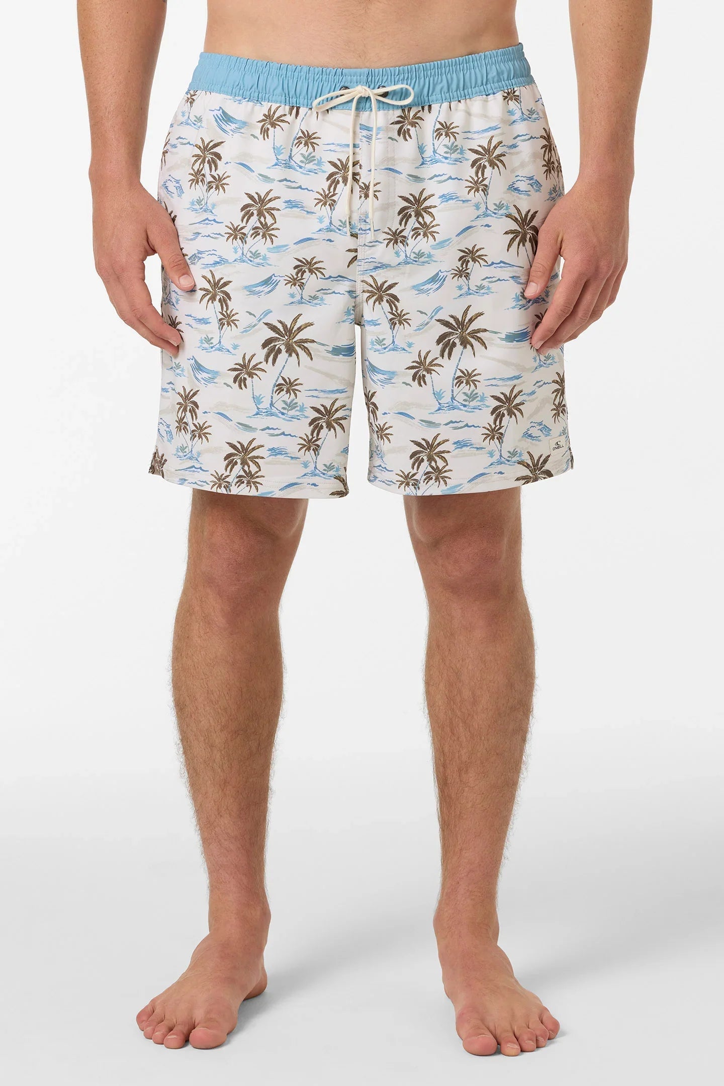 O'Neill Hermosa Elastic Waist Lined 17" Swim Trunks