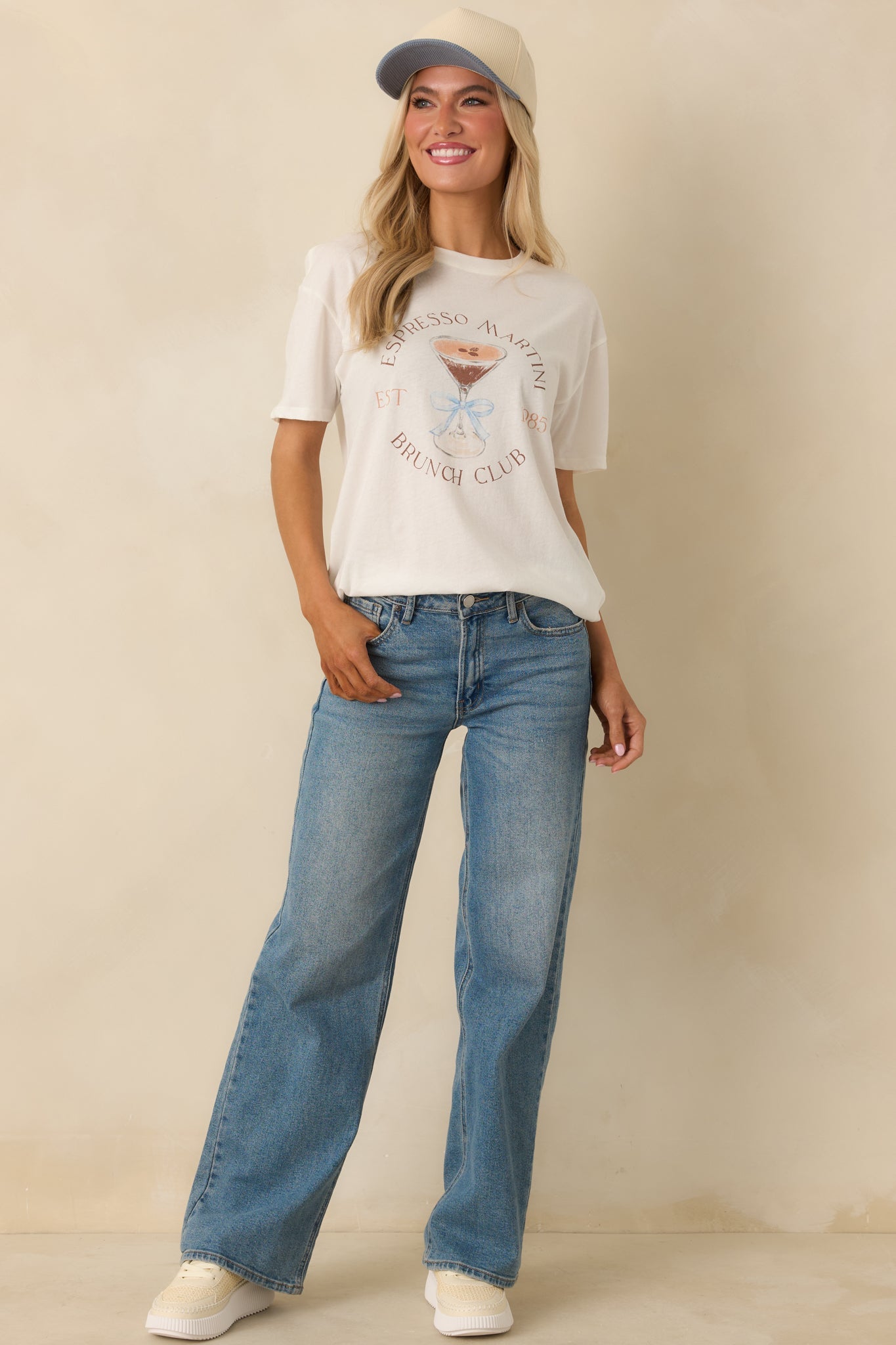 Z Supply Vanilla Ice Espresso Martini Cotton Boyfriend Tee
