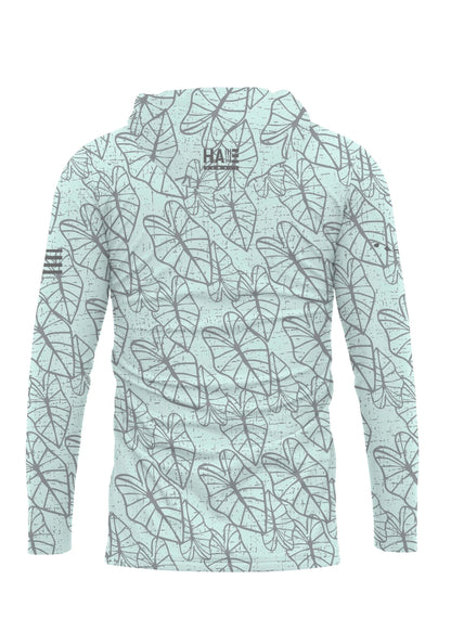Oha Kalo Youth Hooded Long Sleeve Drifit Seafoam Gray