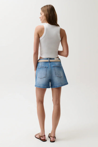 PISTOLA Aoki High Rise A-Line Short