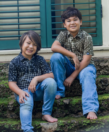 Palaka Kuiki Keiki Pullover in Black