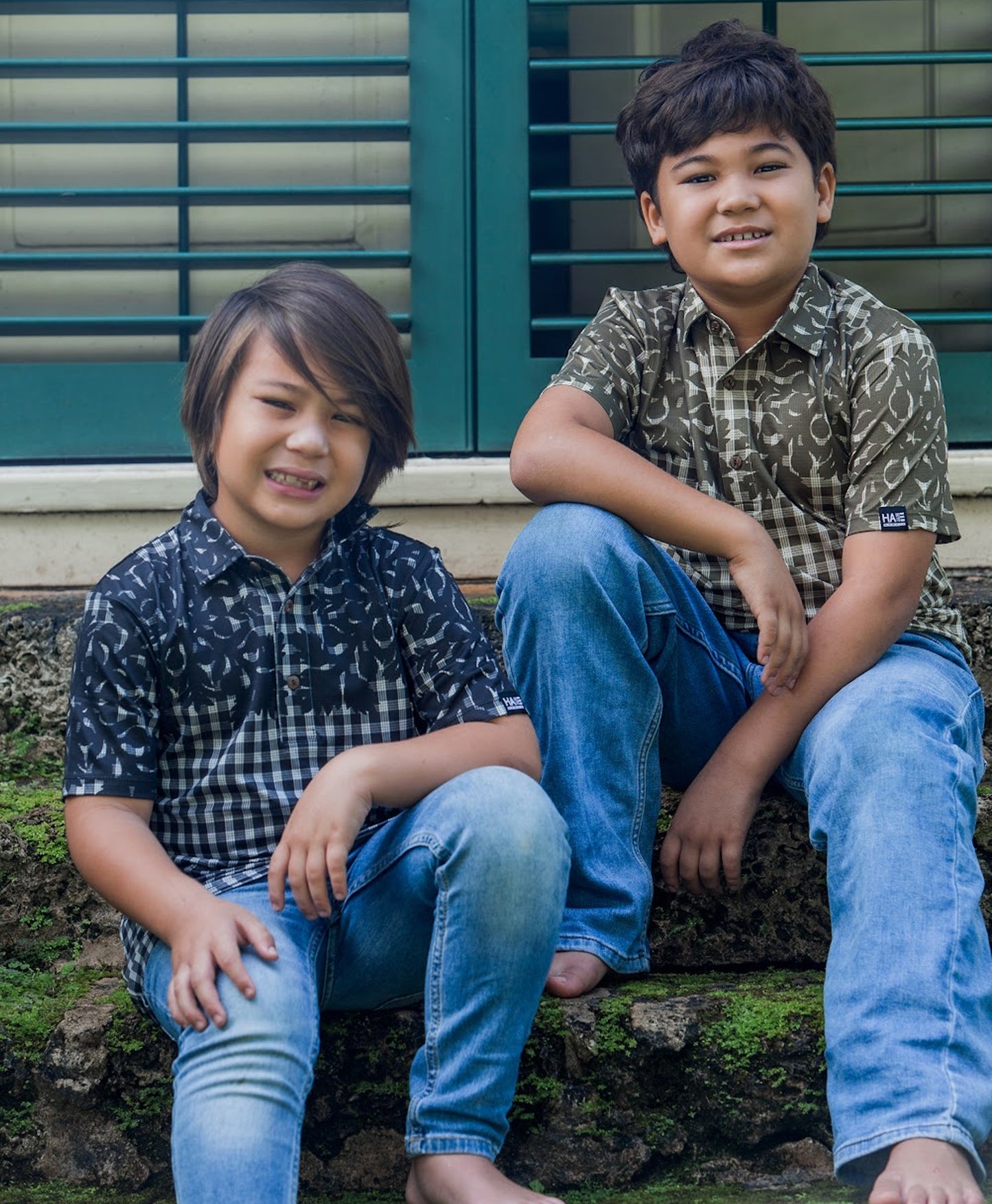 Palaka Kuiki Keiki Pullover in Black