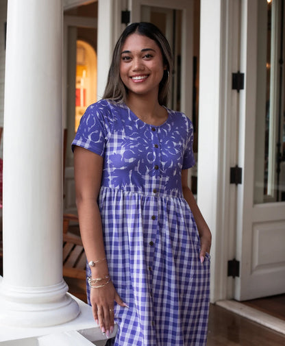 Palaka Kuiki Aulani Midi Dress Kula Lavender