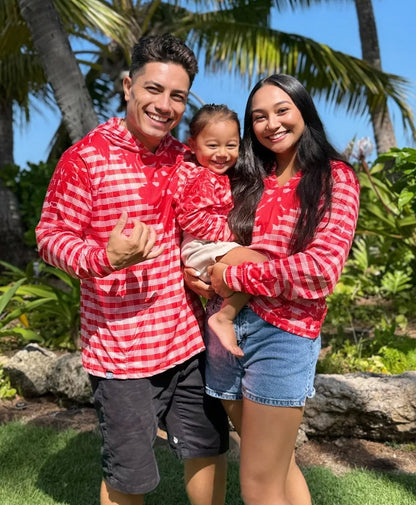 Palaka Kuiki Hooded Longsleve Drifit Red