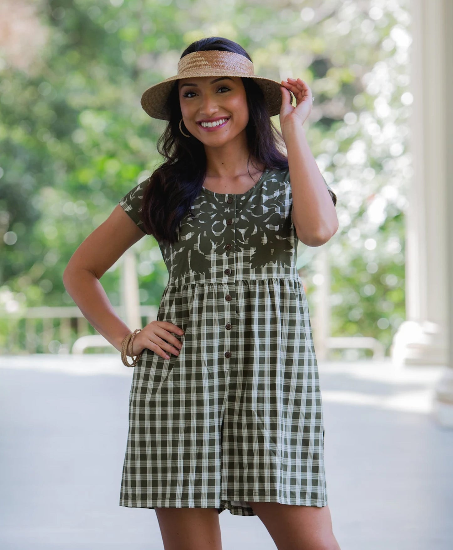 Palaka Kuiki Makana Romper Olive