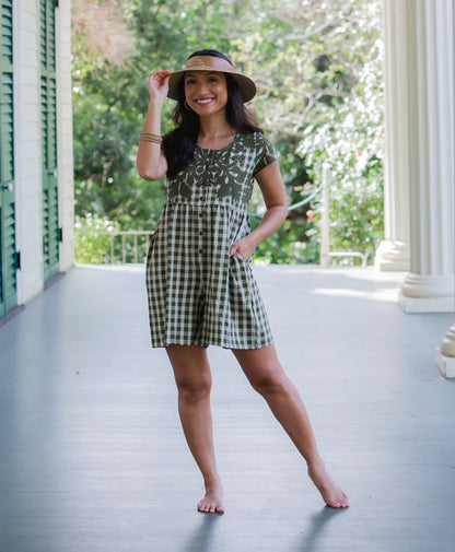 Palaka Kuiki Makana Romper Olive
