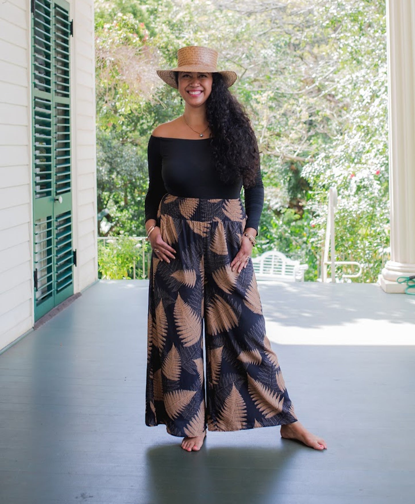 Palapalai Black Palazzo Pants