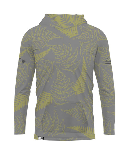 Palapalai Youth Hooded Long Sleeve Drifit Gray Olive