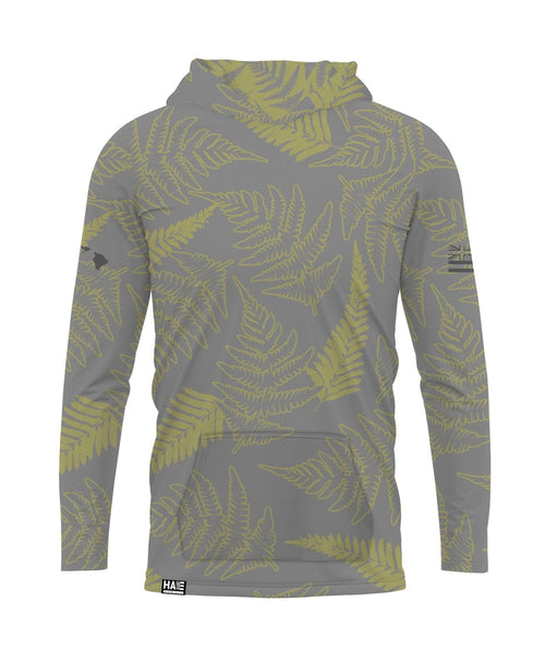 Palapalai Youth Hooded Long Sleeve Drifit Gray Olive