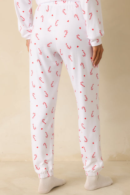 Z Supply White Knit Cozy Candy Pajama Pants