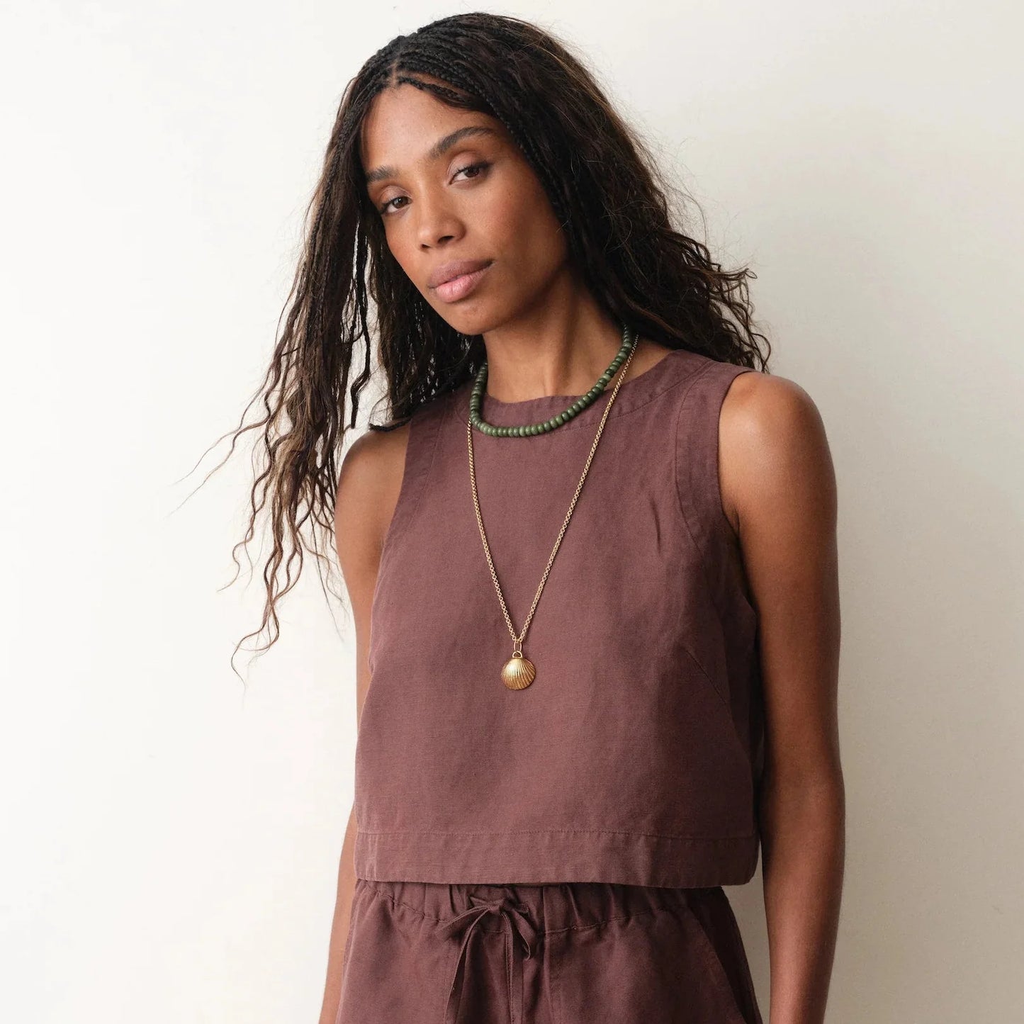 Marine Layer Quinn Linen Tank