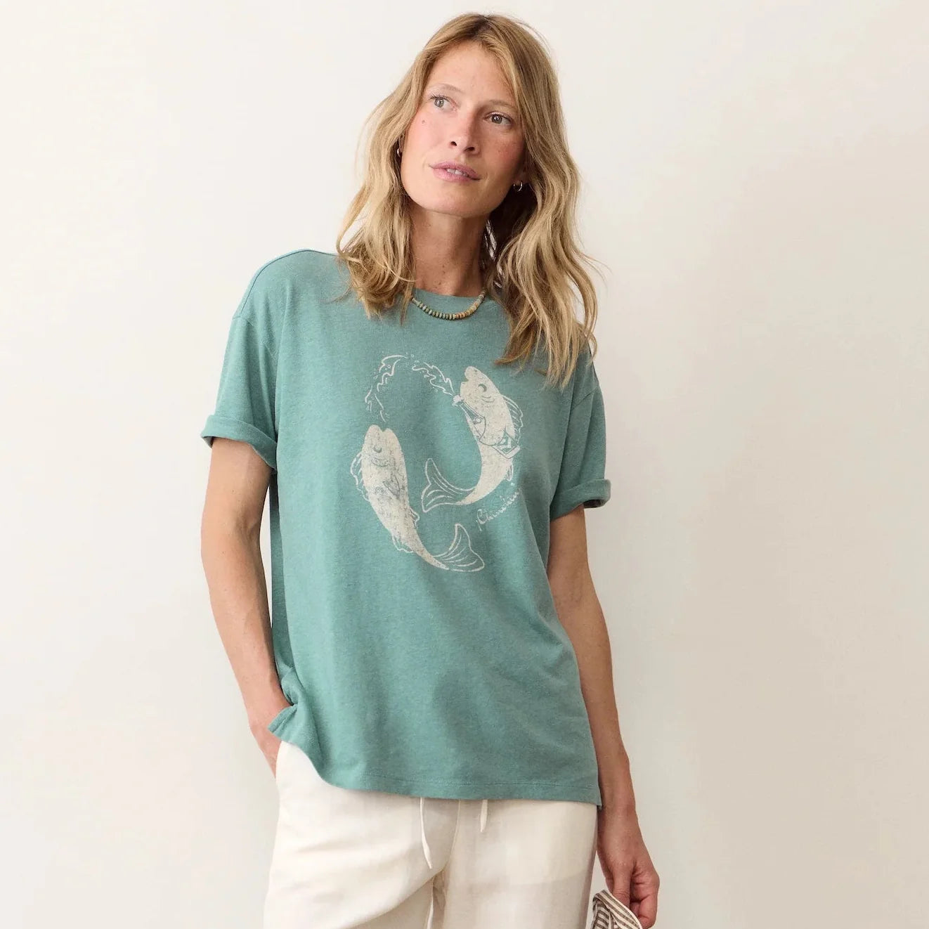 Marine Layer Oversized Hemp Graphic Tee