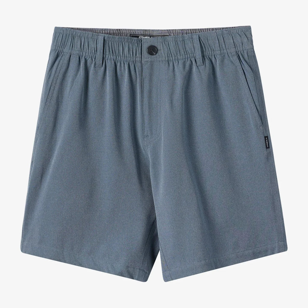 O'Neill Reserve Light Check Elastic Waist 18" Hybrid Shorts