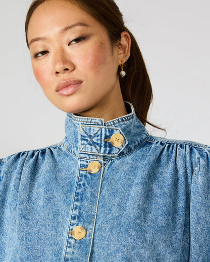 MARCELINE DENIM JACKET FOREVER BLUE