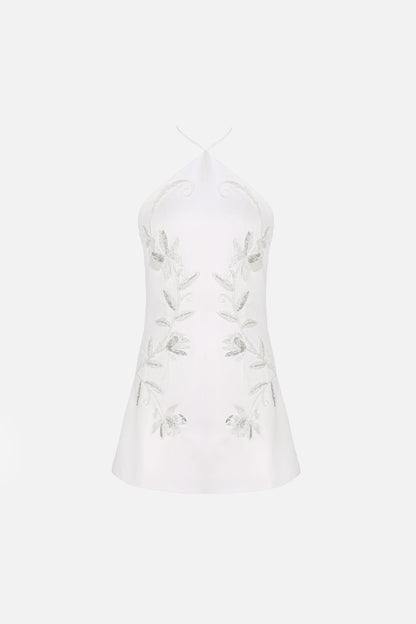 Sonia Beaded Dress — Ivory