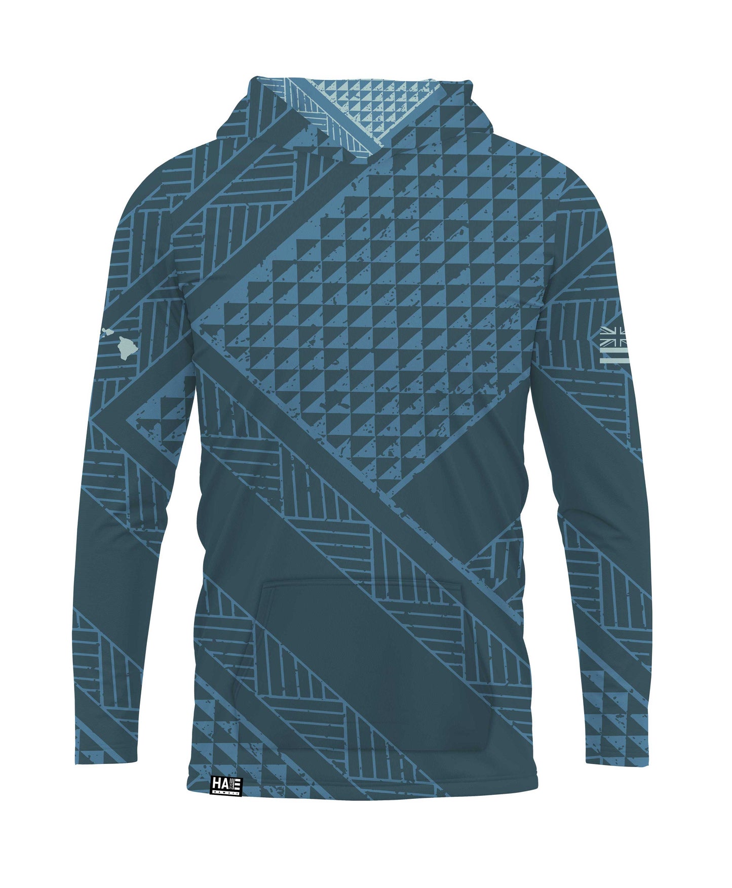 Ulana Hooded Long Sleeve Drifit Pacific Blue