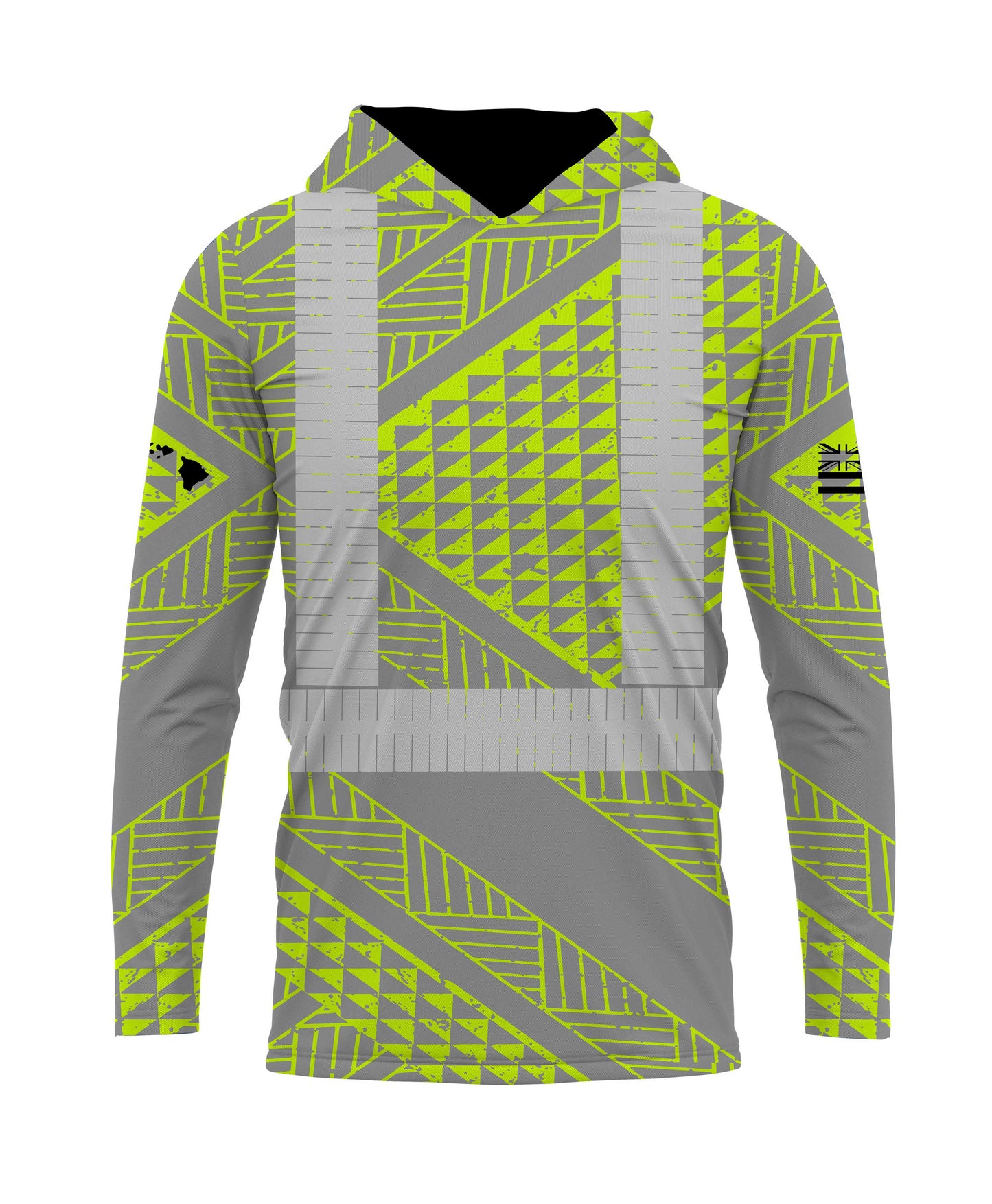 Ulana Reflective Hooded Longsleeve Drifit Neon Gray