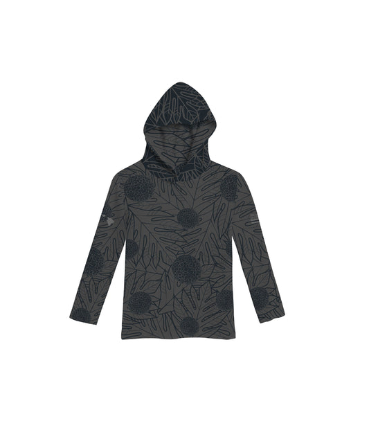 Ulu Toddler Hooded Longsleeve Drifit Gray