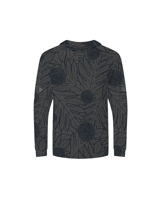 Ulu Youth Hooded Longsleeve Drifit Gray