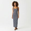Rita Striped Rib Maxi Dress