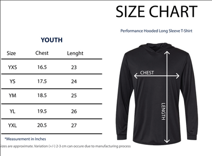 KE KAI O KAHIKI YOUTH Hooded Longsleeve Dri Fit