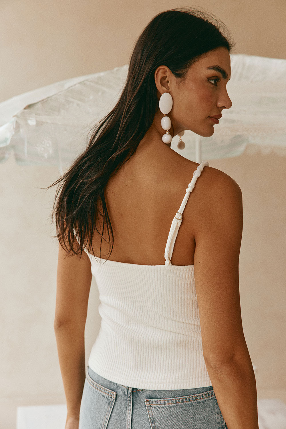 Illaria Top - White Bead