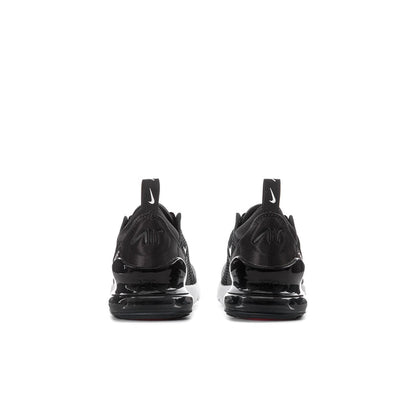 Kids' Nike Air Max 270 sneakers, black heel with glossy Air cushioning at back