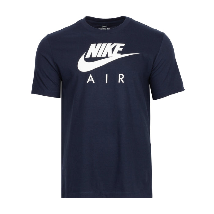 Men's Nike Air T-shirt, dark navy crewneck with white logo print