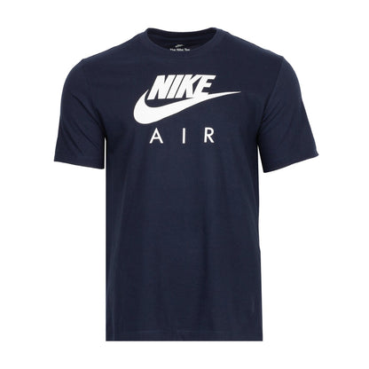 Men's Nike Air T-shirt, dark navy crewneck with white logo print