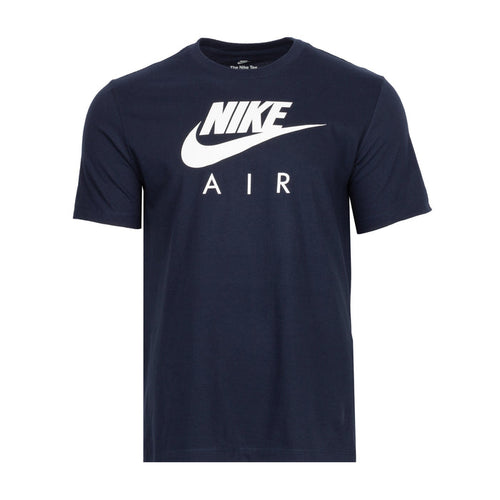 Men's Nike Air T-shirt, dark navy crewneck with white logo print