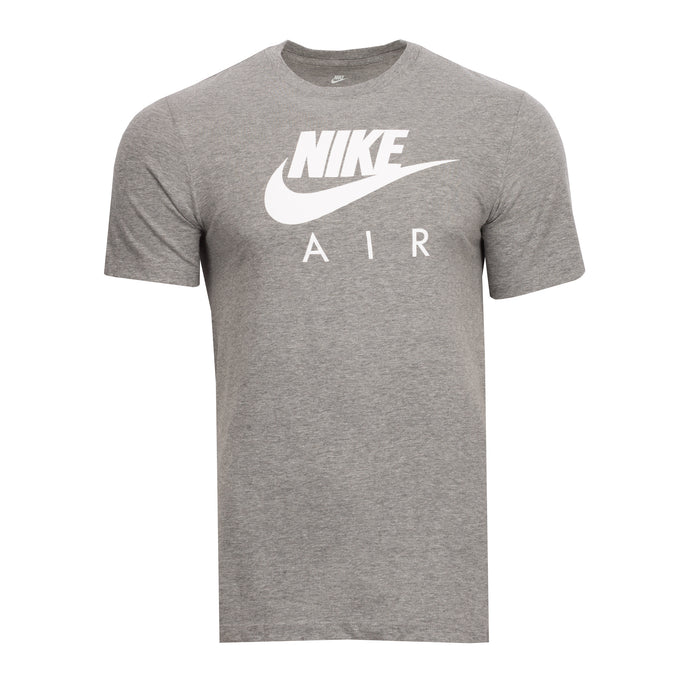 Men's heather grey t-shirt with Nike Air front graphic