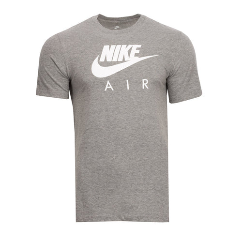 Men's heather grey t-shirt with Nike Air front graphic